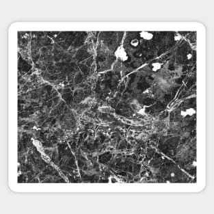 Black and white marble Sticker